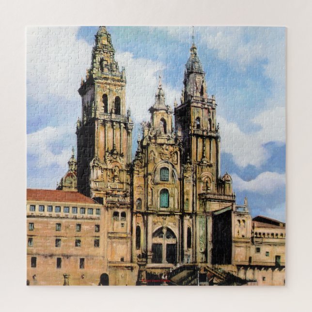 Catedral de Santiago de Compostela Puzzle (Vertikal)