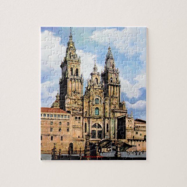 Catedral de Santiago de Compostela Puzzle (Vertikal)