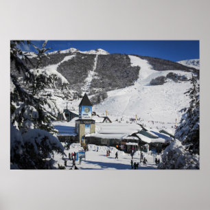 Catedral Skiort, Bariloche Argentinien Poster