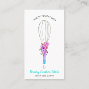 Caterer Whisk Logo Gebäck Boho Visitenkarte