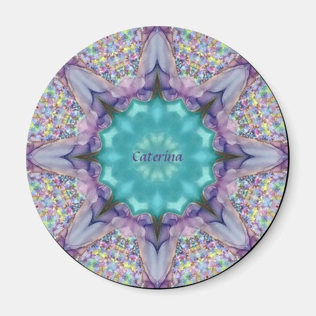 CATERINA ~ MULTICOLORED BLASE ~ Kaleidoskop ~ Magnet (Vorne)