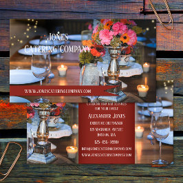 Catering Bartending Event Chef Business Card Visitenkarte