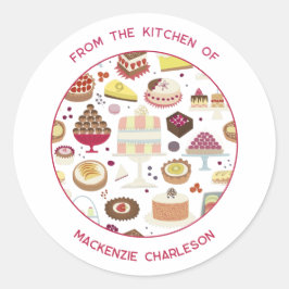 Catering Business Classic Round Sticker