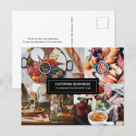 Catering Business Customizable Food Industry Postkarte