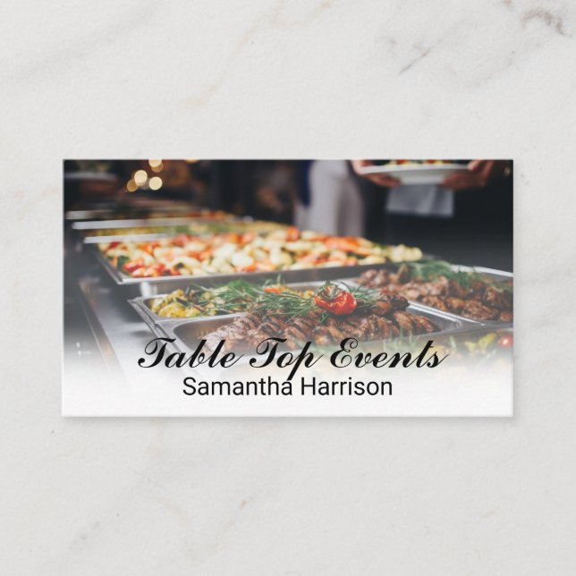 Catering Cuisines Visitenkarte (Vorderseite)