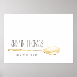 Catering der Wasserfarbe, Koch Poster