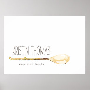 Catering der Wasserfarbe, Koch Poster