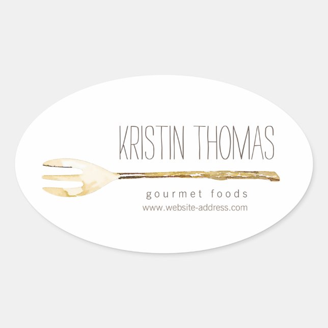 Catering, Koch, Aufkleber für die Wasserfarben (Vorderseite)