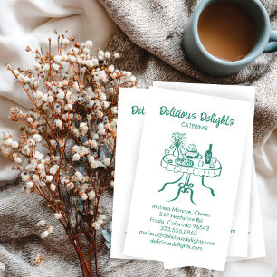 Catering Koch Event Planning Food Prep CUSTOM Visitenkarte