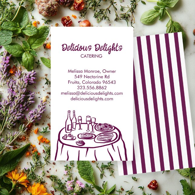 Catering Koch Event Planning Food Prep CUSTOM Visitenkarte (Catering Chef Event Planning Food Prep CUSTOM Business Card
)