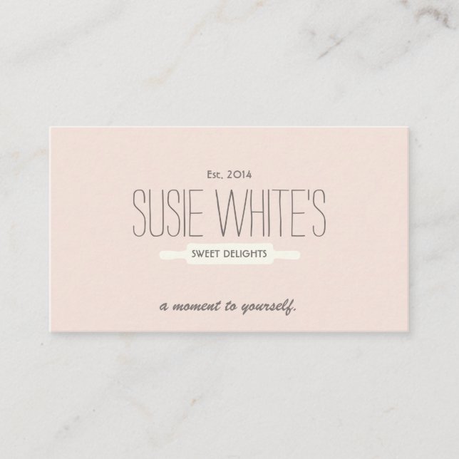 Catering Konditorei Koch Rolling Button Niedlich R Visitenkarte (Vorderseite)