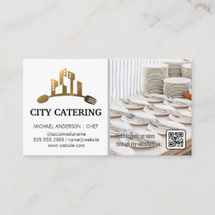 Catering-Logo Setup für Bankettereignisse Visitenkarte