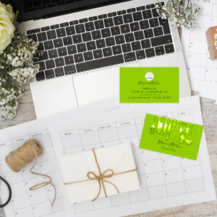 Catering Personal Koch Restaurant Green Lemon Visitenkarte