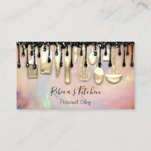 Catering Personal Koch Restaurant Tropfen Kochen Visitenkarte