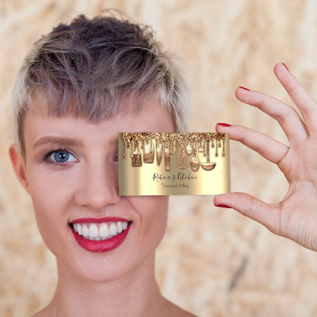 Catering Personal Koch Restaurant Tropfen Rose VIP Visitenkarte (Von Creator hochgeladen)