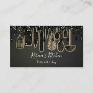 Catering Personal Koch Restaurant Tropfen Visitenkarte