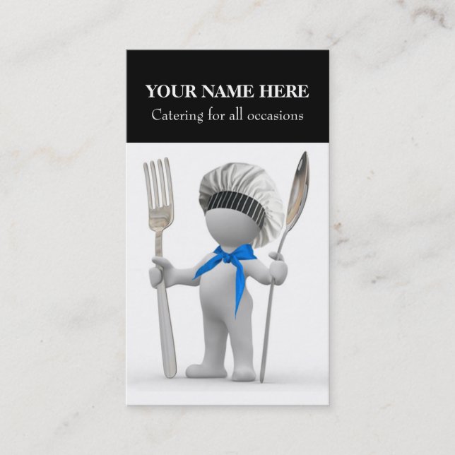 Catering: Restaurant-Koch-CaféBistro "cooler Koch Visitenkarte (Vorderseite)