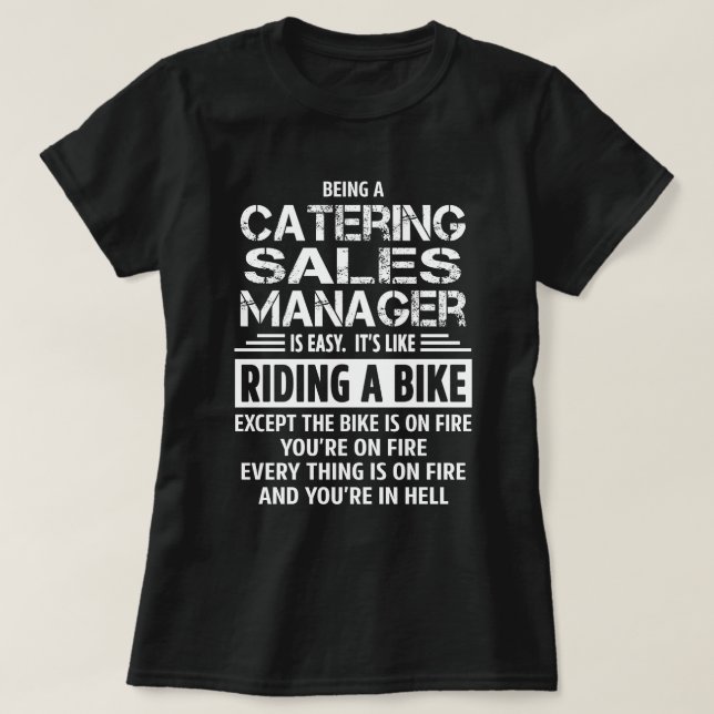 Catering Sales Manager T-Shirt (Design vorne)