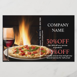 Catering-Service Deluxe Shop Italienische Pizza Flyer