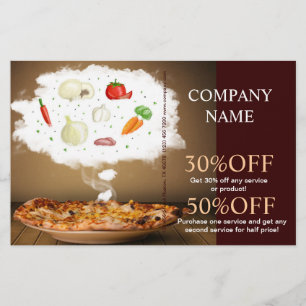 Catering-Service Deluxe Shop Italienische Pizza Flyer