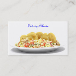 Catering-Service-Geschäfts-Karten-Schablone Visitenkarte