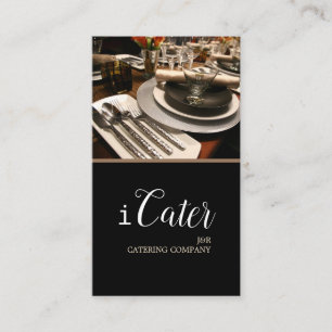 Catering Service, Lebensmittel, Party Planer Visitenkarte