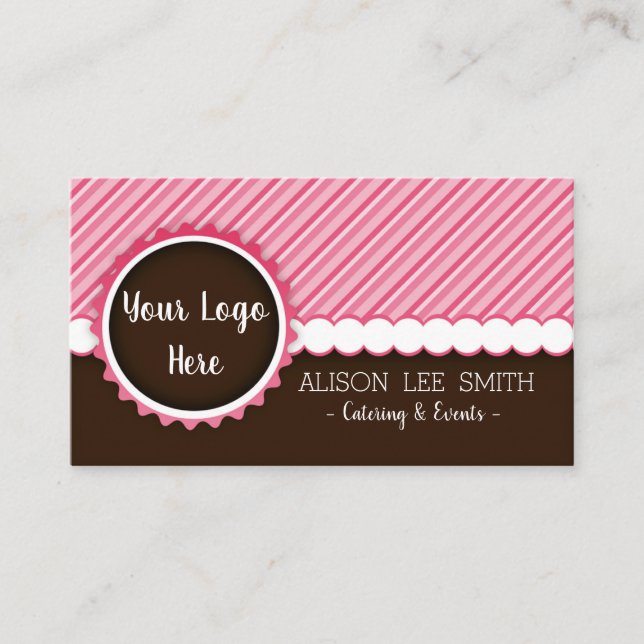 Catering und Veranstaltungen Schokolade No Logo Visitenkarte (Vorderseite)