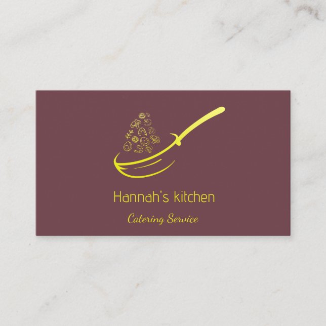 Catering Visitenkarte (Vorderseite)