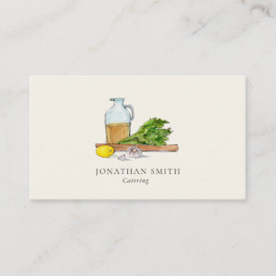 Catering-Visitenkarte für frische Lebensmittel Visitenkarte