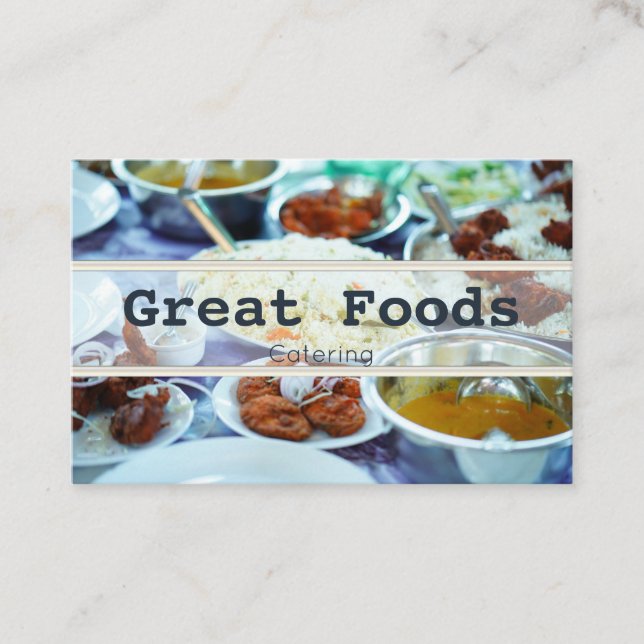 Catering-Visitenkarten Visitenkarte (Vorderseite)