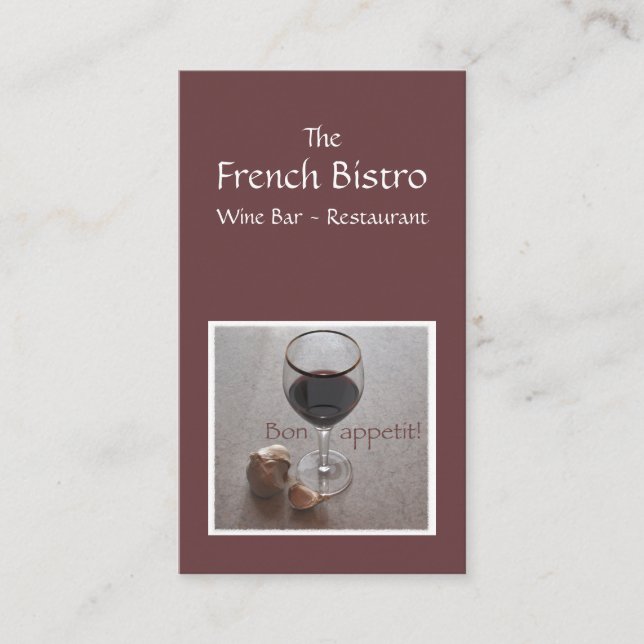 Cateringgeschäftskarte Visitenkarte (Vorderseite)