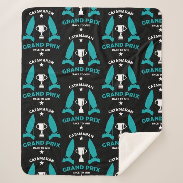 Catermaran Hydrofoil Sailboat Racing Sherpadecke (Vorderseite)