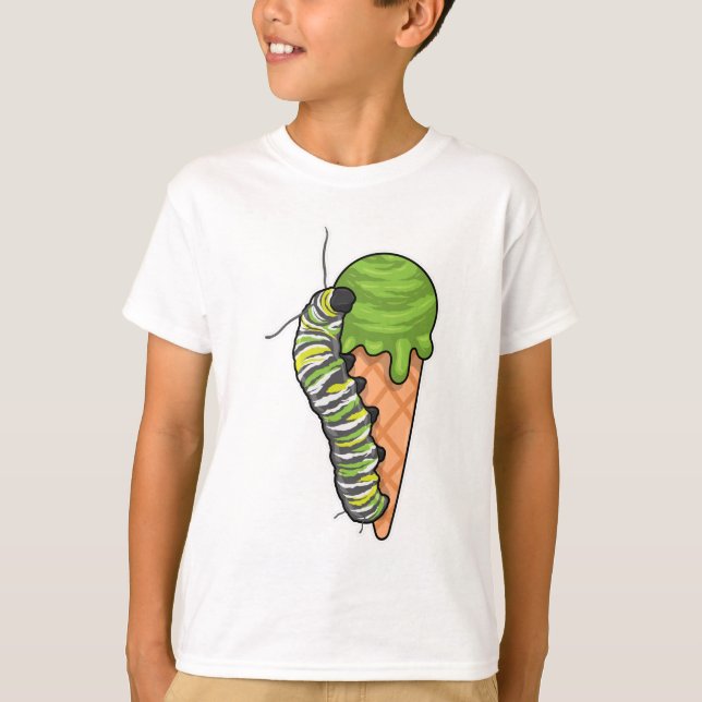 Caterpillar Ice cream T-Shirt (Vorderseite)