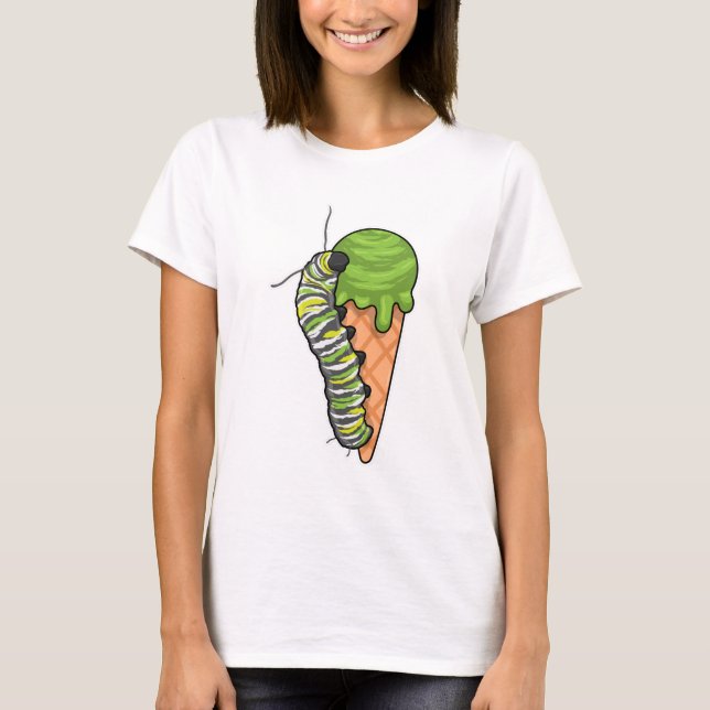 Caterpillar Ice cream T-Shirt (Vorderseite)