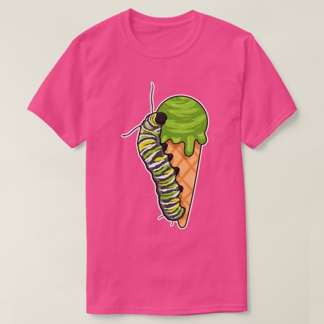 Caterpillar Ice cream T-Shirt (Design vorne)