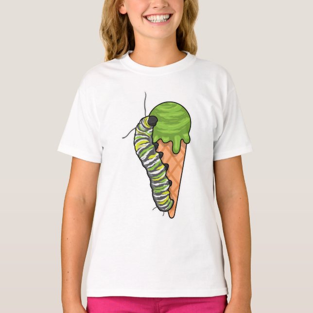 Caterpillar Ice cream T-Shirt (Vorderseite)