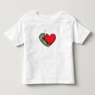 Caterpillar Love Heart Kleinkind T-shirt