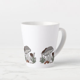 caterpillar mushroom small latte mug milchtasse