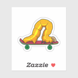 Caterpillar Skater Skateboard Aufkleber