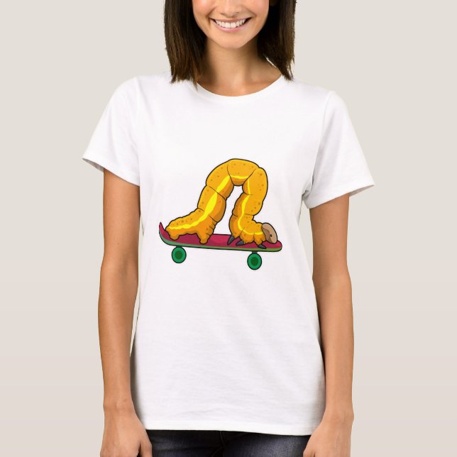 Caterpillar Skater Skateboard T-Shirt (Vorderseite)