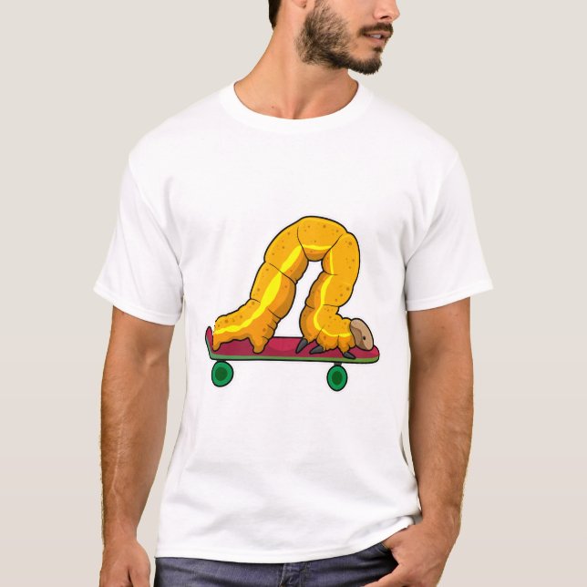 Caterpillar Skater Skateboard T-Shirt (Vorderseite)
