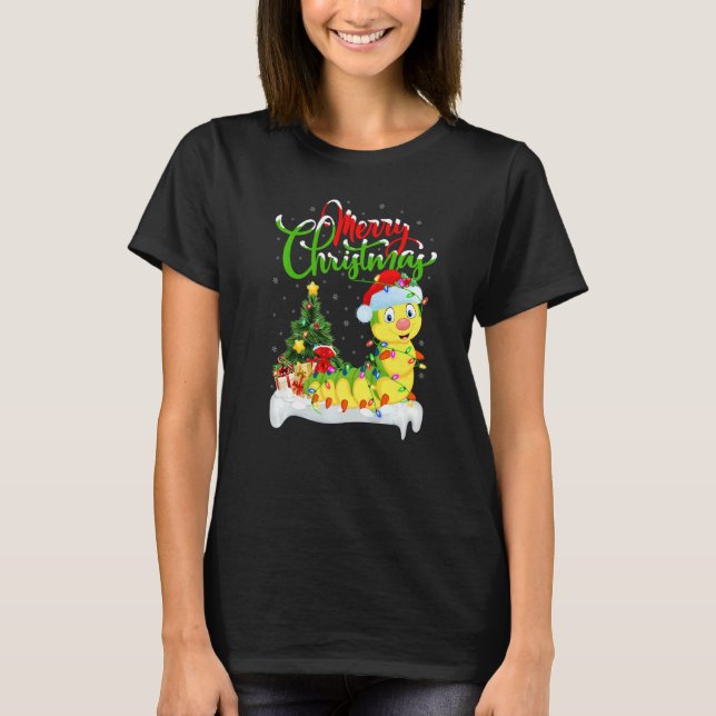 Caterpillar  Xmas Decorations Caterpillar Christma T-Shirt (Vorderseite)