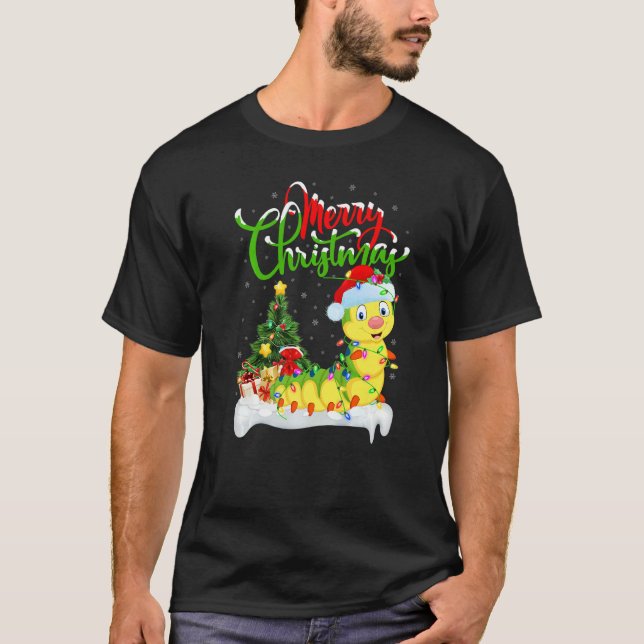 Caterpillar  Xmas Decorations Caterpillar Christma T-Shirt (Vorderseite)