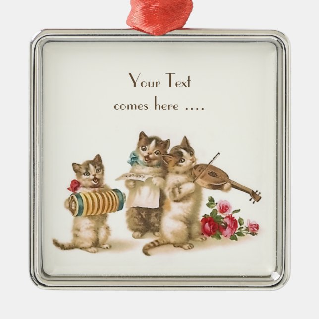 Caterwaulage Premium Square Ornament (Vorne)