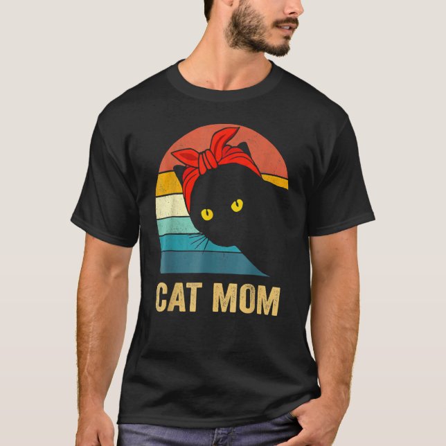 Cates Mutter für Cates Muttertag T-Shirt (Vorderseite)