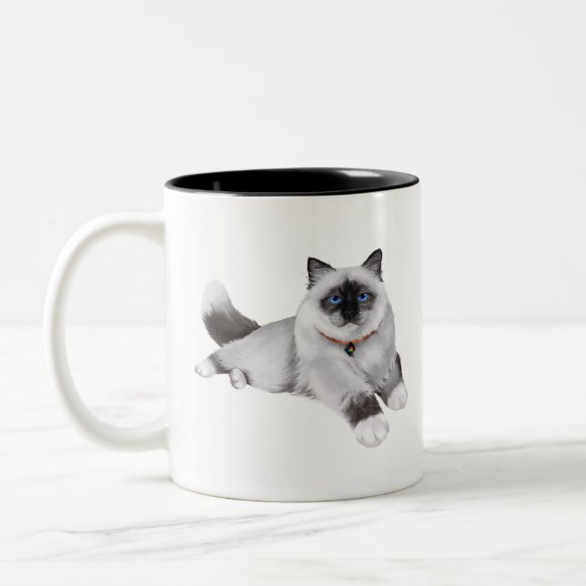 CatFans - Birman Zweifarbige Tasse (Links)