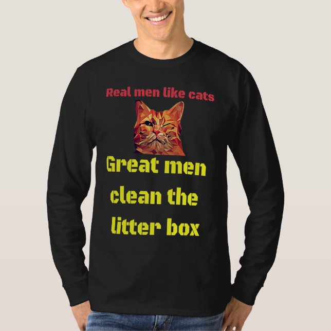 CatFather oder Cat Daddy T-Shirt (Vorderseite)