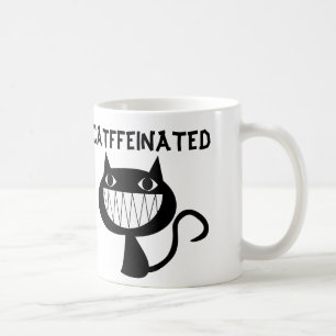 CATFFEINATED lustige Kaffee-Katzen-Tassen Tasse