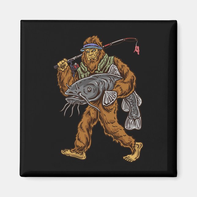 Catfish Bigfoot Jagd Magnet (Vorne)