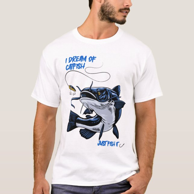 Catfish-Design T-Shirt (Vorderseite)